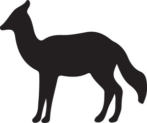 silhouette of a deer