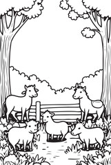 animals in the forest