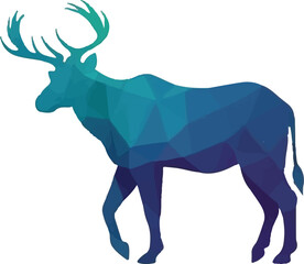 deer silhouette vector illustration