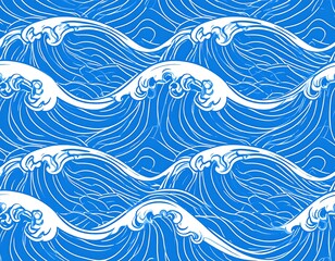 Blue wave pattern