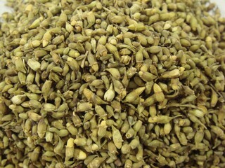 Sophorae Flos, Goe-hwa used in Korean herbal medicine to stop bleeding and reduce inflammation
