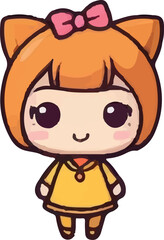 set of cartoon kawaii