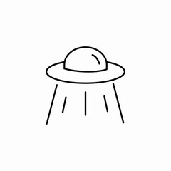 unidentified flying object icon sign vector