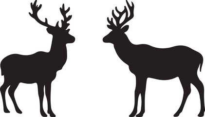 deer silhouette vector