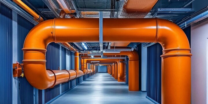 The infrastructure of district heating includes insulated pipes that minimize heat loss.