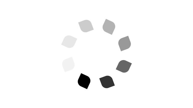 Circle Loading bar progressing animation video