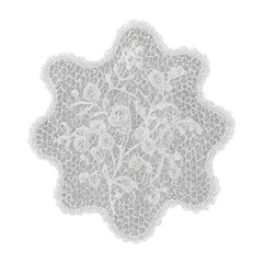 PNG Intricate floral lace pattern