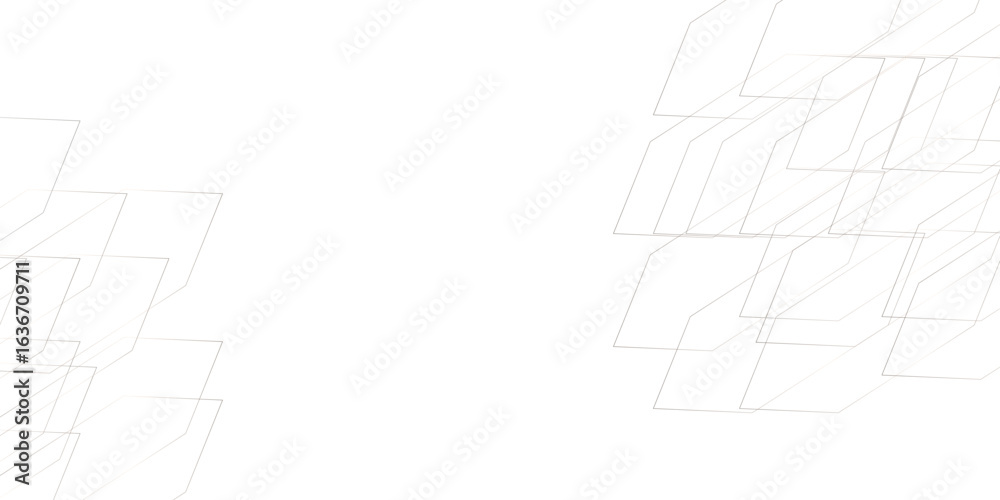 Wall mural geometric technological background on white. abstract vector background with a geometric pattern of 