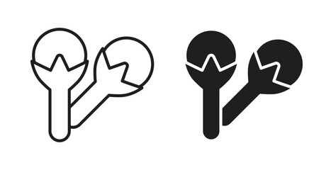 Cloves icon symbol, sign, logo or emblems. silhouette. EPS 10.