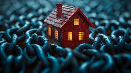 A house trapped in a web of financial constraints