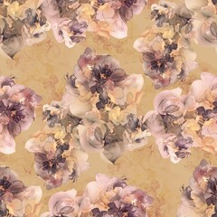 background with flowers Abstract flower design seamless floral pattern watercolour allover flower stock design addition digital art creative new expert creation textiles design repeat pattern 