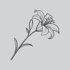Sweet Pea Minimalist Bellflower Art Print.eps