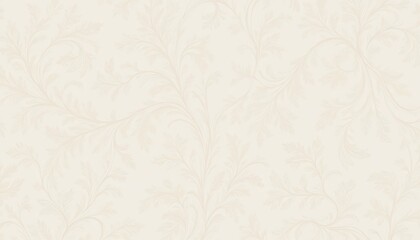 Fototapeta premium Elegant beige floral wallpaper, a classic design for interior decoration beige