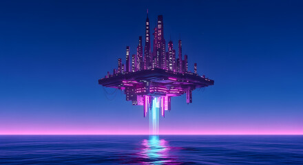 light in the night sky