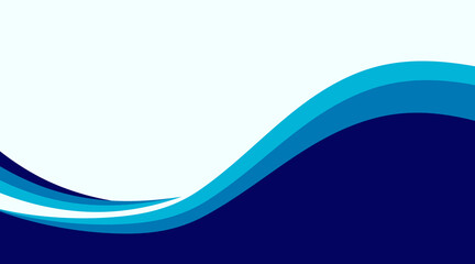 abstract blue wave background