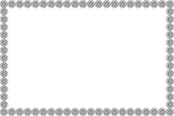 Simple Frame with White Background, Black Unique Frame, Unique Frame, Border Frame, Photo Frame