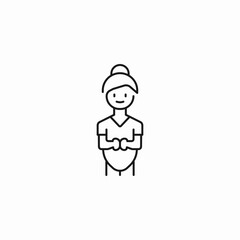 pregnant woman happy icon sign vector