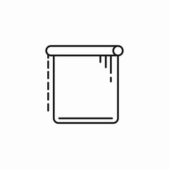 rolled painting canvas icon sign vector