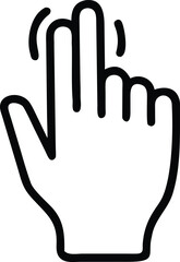 Obraz premium Close up of fingers tapping rhythmically isolated on white background