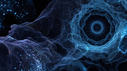 Abstract blue digital design