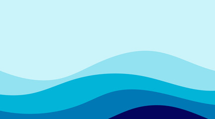 abstract blue wave background