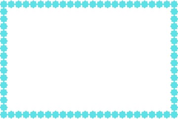 Simple Frame with White Background, Blue Frame, Unique Frame, Border Frame