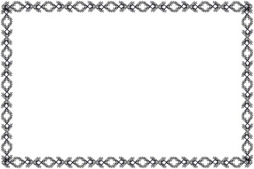 Simple Frame with White Background, Black Frame, Unique Frame, Border Frame
