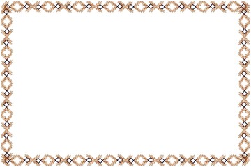 Simple Frame with White Background, Black and Sharp Red Frame, Unique Frame, Border Frame