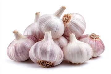 Garlic Bulbs: A Still Life of Fresh, Aromatic Produce