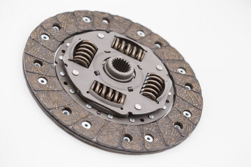 Car clutch on white background