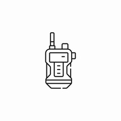 radio transmitter walkie-talkie icon sign vector