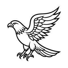 A vector illustration of a dove of peace with its wings spread, a universal symbol of freedom and love