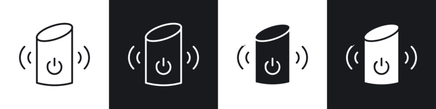 Smart speaker icon vector - Sign or Symbol collection