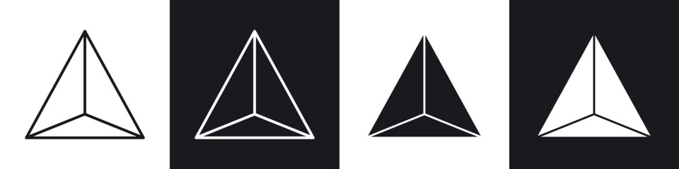 Fototapeta premium Prism icon vector - Sign or Symbol collection