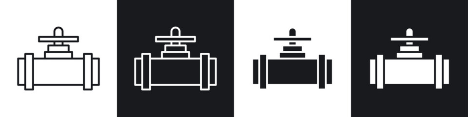 Pipe valve icon vector - Sign or Symbol collection