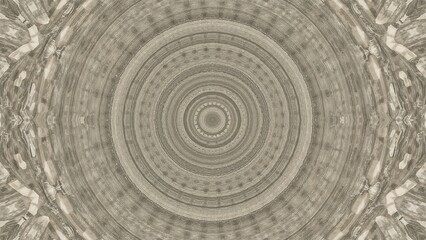 Fototapeta premium Photo of intricate symmetrical pattern with a vintage touch creating a mesmerizing abstract background with decorative elements