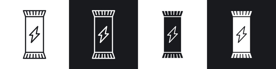 Energy bar icon vector - Sign or Symbol collection