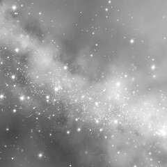 Obraz premium Ethereal glowing starfield gradient backdrop