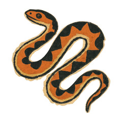 Obraz premium PNG Vintage snake illustration art