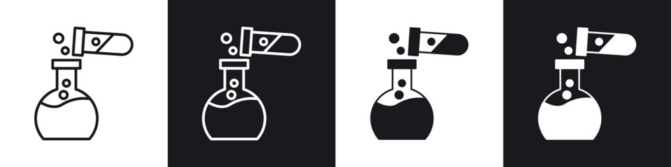 Chemical test icon vector - Sign or Symbol collection