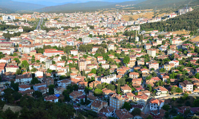Fototapeta premium Boyabat Town, located in Sinop, Turkey, is famous for its old Ottoman houses.