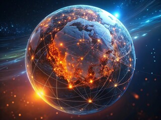 Obraz premium 3d render of close up lizard eye. Fantasy monster looking. Macro photography of creature.