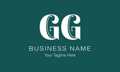 GG G gg initial logo | initial based abstract modern minimal creative logo, vector template image. luxury logotype logo, real estate homie logo. typography logo. initials logo