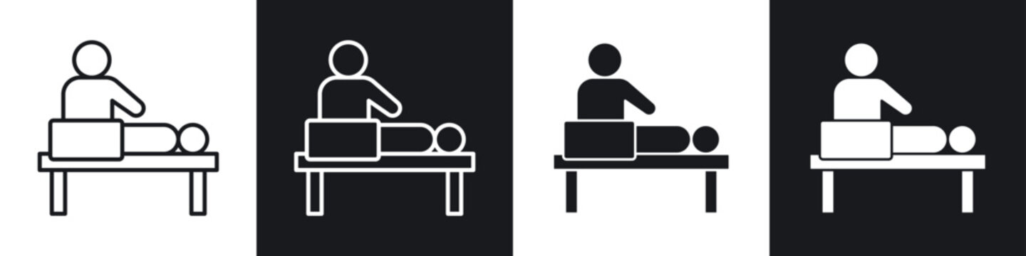 Massage icon vector - Sign or Symbol collection
