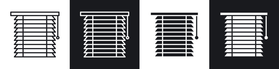 Blinds icon vector - Sign or Symbol collection