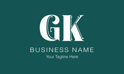 GK G gk initial logo | initial based abstract modern minimal creative logo, vector template image. luxury logotype logo, real estate homie logo. typography logo. initials logo