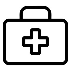 Obraz premium medical box icon vector