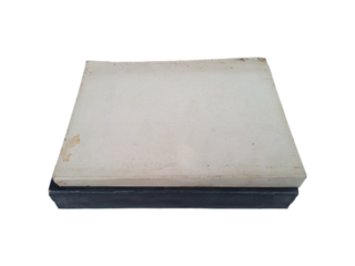 Vintage white and blue book mockup,old texture 