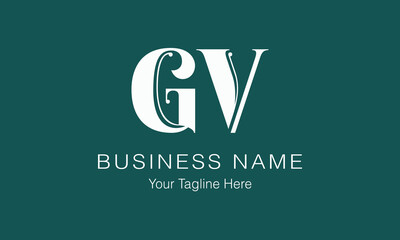 GV G gv initial logo | initial based abstract modern minimal creative logo, vector template image. luxury logotype logo, real estate homie logo. typography logo. initials logo