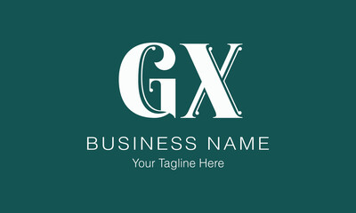 GX G gx initial logo | initial based abstract modern minimal creative logo, vector template image. luxury logotype logo, real estate homie logo. typography logo. initials logo